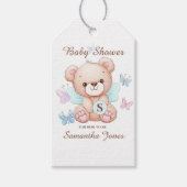 Gepersonaliseerde Baby shower Gift Label Cadeaulabel (Voorkant)