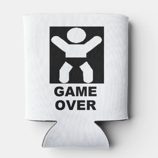 Gepersonaliseerde baby shower gunst blikjeskoeler (Achterkant)