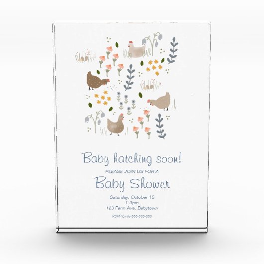 Gepersonaliseerde Baby shower Keepskae Fotoblokken (Voorkant)