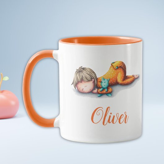 Gepersonaliseerde baby shower-neutrale baby slaaps mok