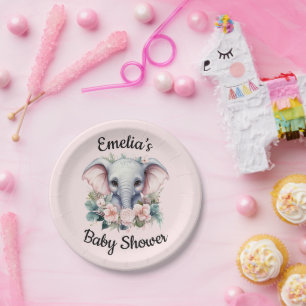 Gepersonaliseerde baby shower papier borden papieren bordje