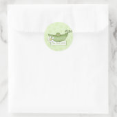 Gepersonaliseerde Baby shower stickers (Tas)