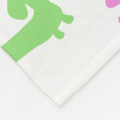 Gepersonaliseerde Baby Teckel Wiener Hondendeken Fleece Deken (Hoek)