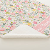 Gepersonaliseerde Baby van Bounful Blooms Sherpa Deken (3/4)