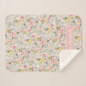 Gepersonaliseerde Baby van Bounful Blooms Sherpa Deken (Voorkant (horizontaal))