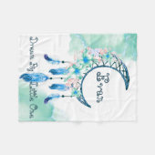 Gepersonaliseerde baby van kinderdromcatcher fleece deken (Voorkant (Horizontaal))