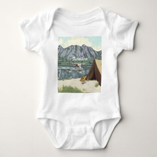 Gepersonaliseerde Baby-visser Romper (Voorkant)