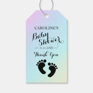 Gepersonaliseerde Baby Voeten JONGEN / MEISJE Baby Cadeaulabel