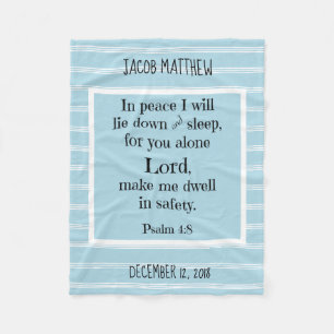 Gepersonaliseerde Baby, w Nighttime Prayer (Psalm Fleece Deken