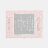 Gepersonaliseerde Baby, w Nighttime Prayer (Psalm  Fleece Deken (Voorkant (Horizontaal))