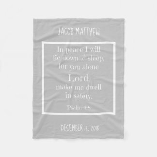 Gepersonaliseerde Baby, w Nighttime Prayer (Psalm  Fleece Deken