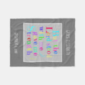 Gepersonaliseerde Baby, w/ Verse uit Timothy (rege Fleece Deken (Voorkant (Horizontaal))