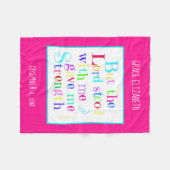 Gepersonaliseerde Baby, w/ Verse uit Timothy (rege Fleece Deken (Voorkant (Horizontaal))