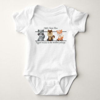 Gepersonaliseerde baby-Waterverf baby-dieren Romper