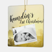 Gepersonaliseerde Baby XMAS Ornament Sunny Morning (Links)