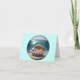 Gepersonaliseerde Baby Zeemeermin Welkom Kaart