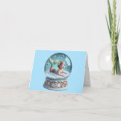 Gepersonaliseerde Baby Zeemeermin Welkom Kaart (Voorkant)
