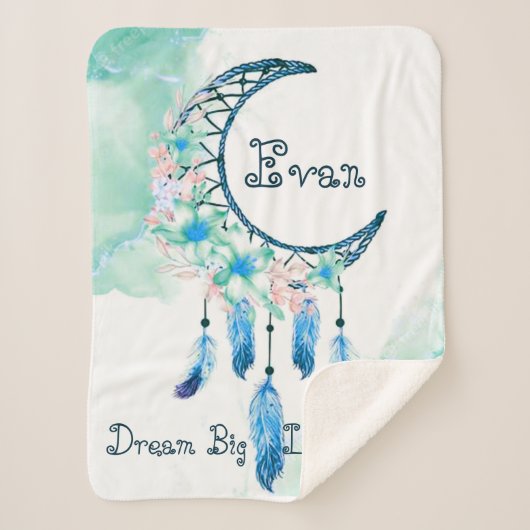 Gepersonaliseerde babydeken voor kinderen sherpa deken (Voorkant)