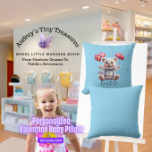 Gepersonaliseerde baby's 1e Valentijnsdag kussen