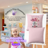 Gepersonaliseerde baby's 1e Valentijnsdag kussen