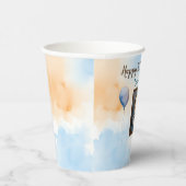 Gepersonaliseerde baby's 1e verjaardag welkom papieren bekers (Rechts)