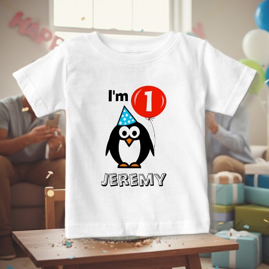 Gepersonaliseerde baby's 1e verjaardagsfeest shirt