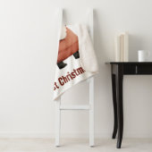 Gepersonaliseerde Baby's 1st Christmas Santa Sherpa Deken (In situ)