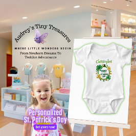 Gepersonaliseerde Baby's 1st St. Patrick's Day Bod Romper