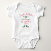 Gepersonaliseerde Baby's 1st St. Patrick's Day Bod Romper (Voorkant)