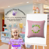 Gepersonaliseerde Baby's 1st St. Patrick's Day Kus Kussen