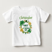 Gepersonaliseerde Baby's 1st St. Patrick's Day T-s (Voorkant)