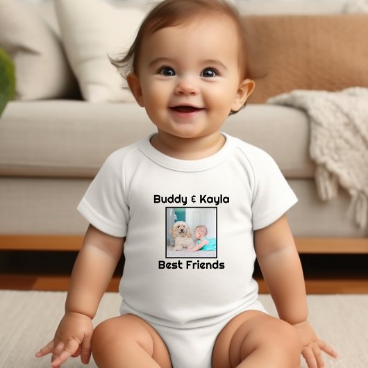 Gepersonaliseerde baby's beste vriend romper