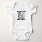 Gepersonaliseerde baby's beste vriend romper (Voorkant)