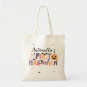 Gepersonaliseerde Baby's eerste Halloween Tote Bag (Voorkant)