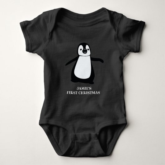 Gepersonaliseerde baby's eerste kerst | Schattigee Romper (Voorkant)