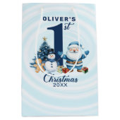 Gepersonaliseerde Baby's Eerste Kerstmis Medium Cadeauzakje (Voorkant)