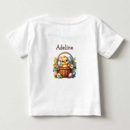 Gepersonaliseerde baby's eerste Pasen (Achterkant)