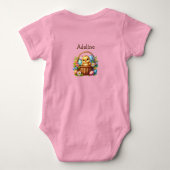 Gepersonaliseerde baby's eerste Pasen Romper (Achterkant)