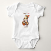 Gepersonaliseerde baby's eerste Pasen Romper (Voorkant)