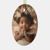 Gepersonaliseerde Baby's Schattigee Eerste Sprookj Keramisch Ornament (Links)