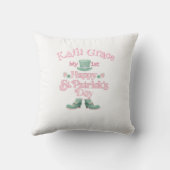 Gepersonaliseerde Baby's St. Patrick's Day Kussen (Achterkant)