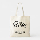Gepersonaliseerde Bachelorette Bridesmaids Party G Tote Bag (Achterkant)
