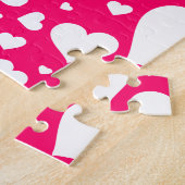 Gepersonaliseerde Bachelorette Bruid Foto Legpuzzel (Zijkant)