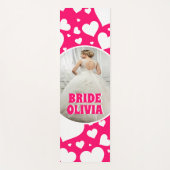 Gepersonaliseerde Bachelorette Bruid Foto Yogamat (Voorkant)