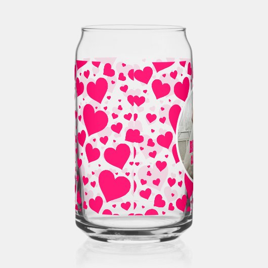 Gepersonaliseerde Bachelorette Bruid Fotonaam Blikvorm Glas (Rechts)