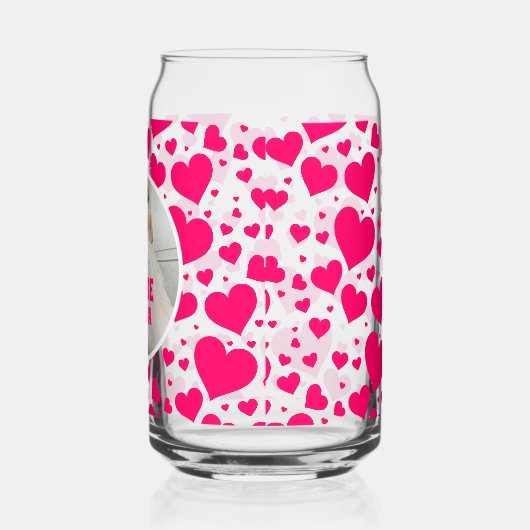 Gepersonaliseerde Bachelorette Bruid Fotonaam Blikvorm Glas (Links)