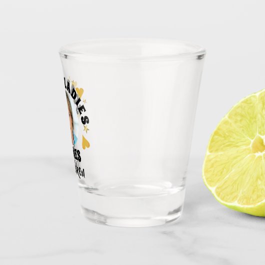 Gepersonaliseerde Bachelorette Party Grooms Gezich Shot Glas (Rechts)