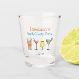 Gepersonaliseerde Bachelorette Party Naam Datum Shot Glas