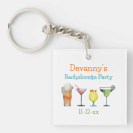 Gepersonaliseerde Bachelorette Party Naam Datum Sleutelhanger