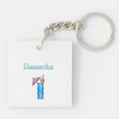 Gepersonaliseerde Bachelorette Party Naam Datum Sleutelhanger (Achterkant)